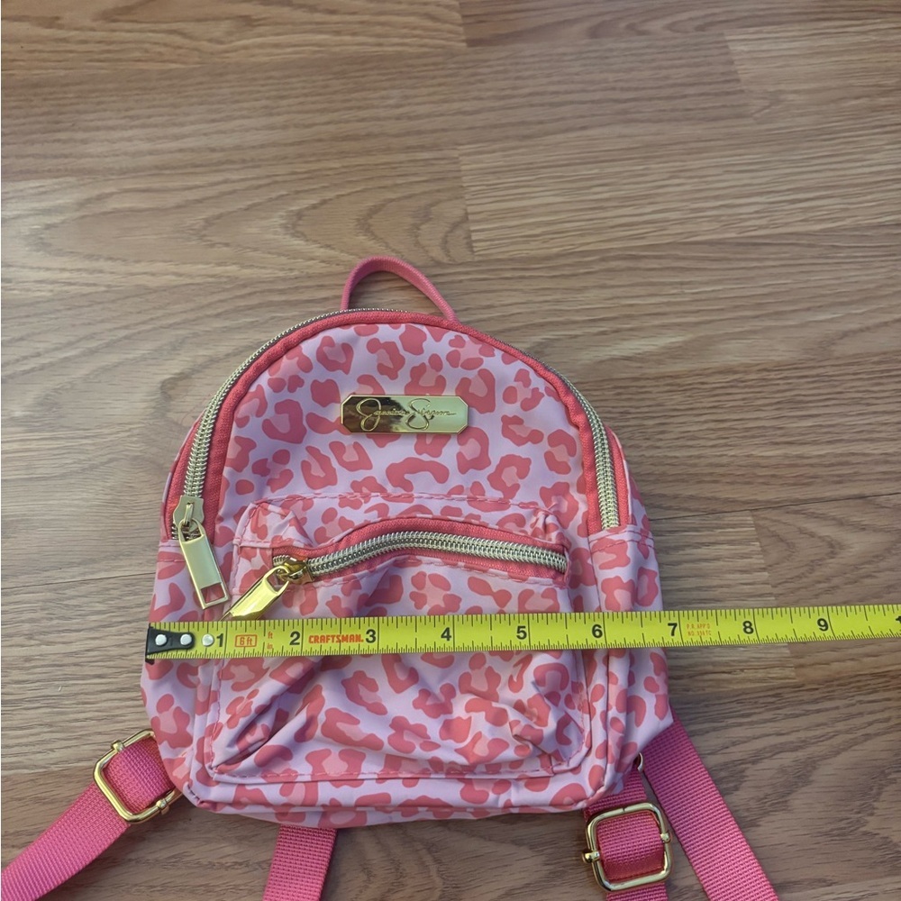 Jessica Simpson Kids Pink Leopard Print Mini Backpack - Picture 3 of 5